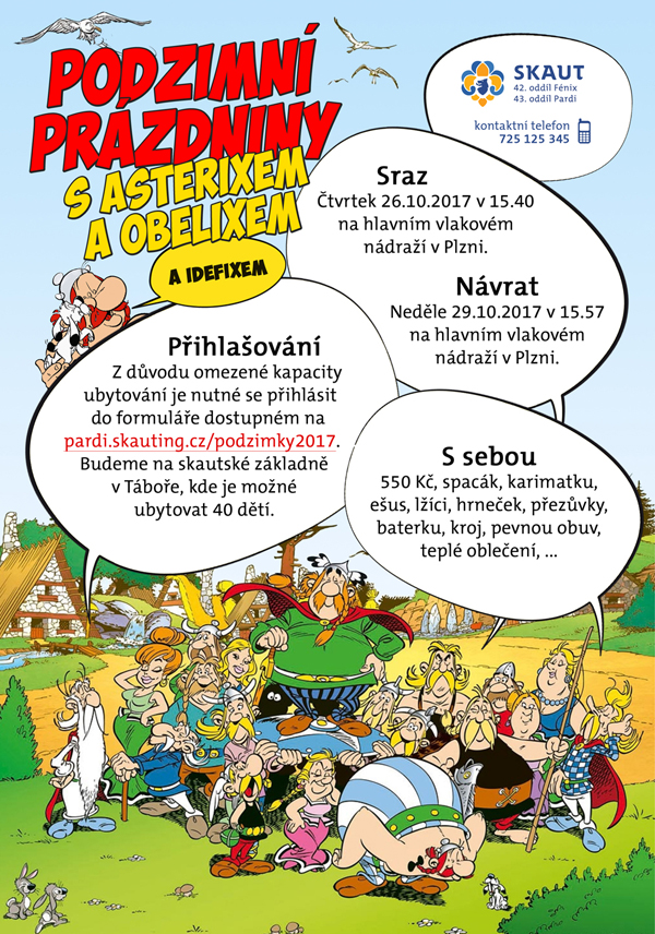 Podzimní prázdniny s Asterixem a Obelixem